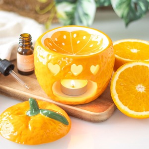 Orange Ceramic Wax Melt Burner