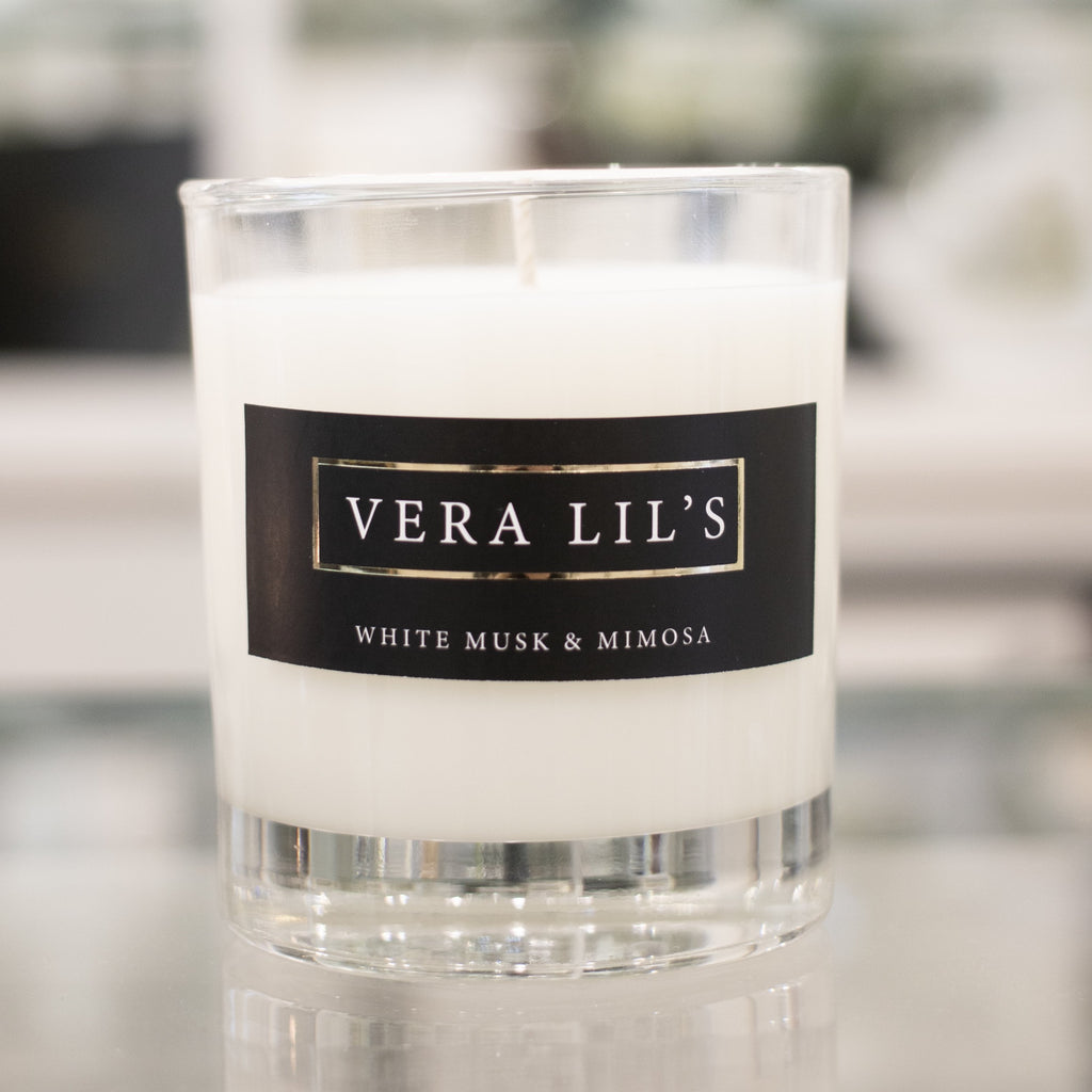 White Musk and Mimosa Candle 30cl