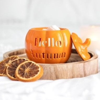 Orange Pumpkin Ceramic Burner